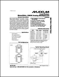 MX7541AKP datasheet: CMOS 12 bit multiplying D/A converter. Error 1/2 LSB. MX7541AKP