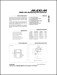MX7543KN datasheet: CMOS serial input 12 bit DAC. Error +1/2 LSB. MX7543KN