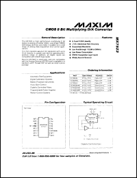 MX7543GBQ datasheet: CMOS serial input 12 bit DAC. Error +1/2 LSB. MX7543GBQ