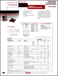 PT5049C datasheet:  20VOUT 0.5AMP 5V-INPUT STEP-UP ISR PT5049C