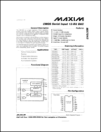 MX7582TD datasheet: Calibrated  4-channel 12-bit ADC MX7582TD