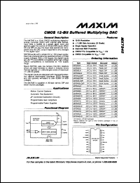 MX7672UQ05 datasheet: High-speed 12-bit A/D converter with external reference input. Fast conversion time 5 microsec. Linearity +-3/4 LSB. MX7672UQ05