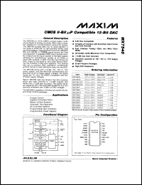 MX7824LEAG datasheet: CMOS, high-speed, 8-bit ADC with multiplex. Error (LSB) +-1/2 MX7824LEAG