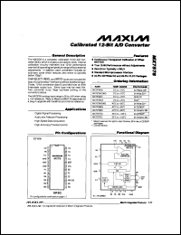 MX7845JP datasheet: Complete, 12-bit multiplying DAC. 4-quadrant multiplication. MX7845JP