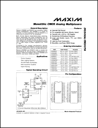 MAX151AENG datasheet: 300kHz 10-bit A/D converter with reference and T/H. TUE 1.0 LSB. MAX151AENG