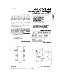 MAX195BEPE datasheet: 16-bit, 85ksps ADC with 10 microA shutdown MAX195BEPE