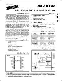 MAX5544CSA datasheet: Low-cost, +5V, serial-input, voltage-output, 16-bit DAC MAX5544CSA