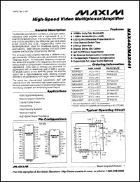 MAX709SCPA datasheet: Power-supply monitor with reset. Reset threshold voltage 2.93V MAX709SCPA