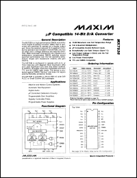 MAX334CWE datasheet: High speed quad SPST analog switch MAX334CWE