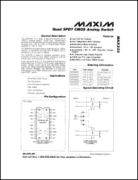 MAX675EJA datasheet: +5V precision voltage reference. Temp. coefficient 15ppm/degC, Initial error 7mV. MAX675EJA