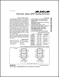 MAX735ESA datasheet: Negative output, inverting, current-mode PWM regulator. Converts +4V to +6.2V input to -5V output. MAX735ESA