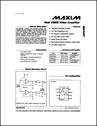 MX7506KQ datasheet: Single, 16 channel (1 of 16) monolithic CMOS analog multiplexer. MX7506KQ