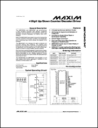 MAX697CWE datasheet: Microprocessor supervisory circuit. Onboard gating of chip enable signals. MAX697CWE