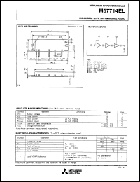 M57714EL datasheet: 335-360MHz, 12.5V, 7W FM mobile radio M57714EL