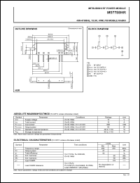 M57788HR datasheet: RF power module for 450-470MHz, 13.5V, 47W FM mobile radio M57788HR