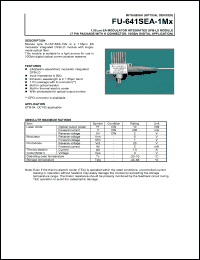 FU-641SEA-1M1 datasheet: 1.55m EA modulator integrated DFB-LD module FU-641SEA-1M1