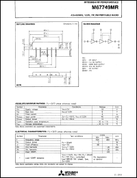 M67749MR datasheet: RF power module for 430-450MHz, 12.5V, 7W FM portable radio M67749MR