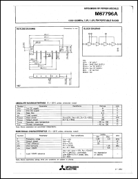 M67796A datasheet: RF power module for 1240-1300MHz, 7.2V, 1.4W FM portable radio M67796A
