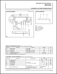 M68706H datasheet: RF power module for 300-308MHz, 12.5V, 20W FM mobile radio M68706H