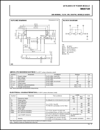M68749 datasheet: RF power module for 380-400MHz, 12.5V, 5W digital mobile radio M68749