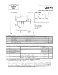 M68765 datasheet: RF power module for 135-175MHz, 5.5W FM portable radio M68765