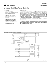 UCC38531N datasheet:  UNIVERSAL SERIAL BUS POWER CONTROLLER UCC38531N