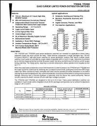 TPS2058D datasheet:  QUAD POWER-DISTRIBUTION SWITCHES TPS2058D