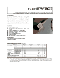 FU-68PDF-510M9B datasheet: 1.55m DFB-LD module with polarization maintaining fiber pigtail FU-68PDF-510M9B