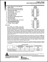 TPS2054D datasheet:  QUAD POWER DISTRIBUTION SWITCH W/POS ENABLE TPS2054D