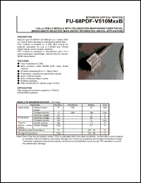 FU-68PDF-510M12B datasheet: 1.55m DFB-LD module with polarization maintaining fiber pigtail FU-68PDF-510M12B