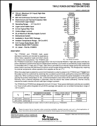 TPS2053D datasheet:  TRIPLE POWER-DISTRIBUTION SWITCHES TPS2053D