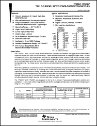 TPS2047D datasheet:  TRIPLE POWER-DISTRIBUTION SWITCHES TPS2047D