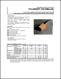 FU-68SDF-810M11B datasheet: 1.55m DFB-LD module with singlemode fiber pigtail FU-68SDF-810M11B