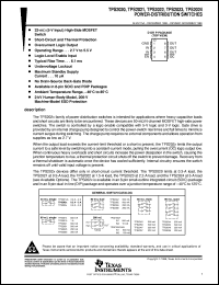 TPS2022DR datasheet:  POWER-DISTRIBUTION SWITCHES TPS2022DR