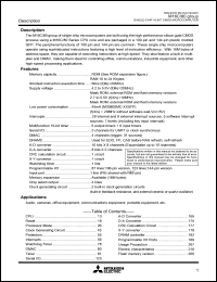 M30802MG-XXXGP datasheet: ROM: 256Kbytes single chip 16-bit CMOS microcomputer M30802MG-XXXGP