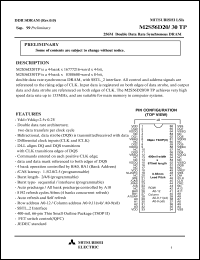 M2S56D30TP datasheet: 256M double data rate synchronous DRAM M2S56D30TP