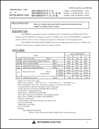 M2V28S20TP-7 datasheet: 128M synchronous DRAM M2V28S20TP-7