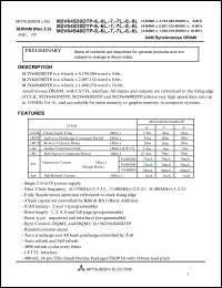 M2V64S20DTP-6 datasheet: 64M synchronous DRAM M2V64S20DTP-6