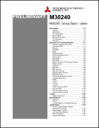 M30240M2-XXXFP datasheet: Single chip 16-bit CMOS microcomputer M30240M2-XXXFP