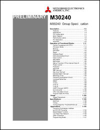 M30240M6-XXXFP datasheet: Single chip 16-bit CMOS microcomputer M30240M6-XXXFP