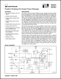 UCC3917DTR datasheet:  POSITIVE FLOATING HOT SWAP POWER MANAGER UCC3917DTR