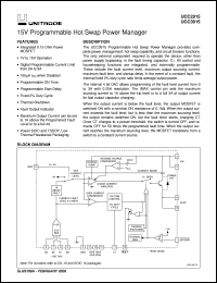 UCC3915DPTR datasheet:  15V PROGRAMMABLE HOT SWAP POWER MANAGER UCC3915DPTR