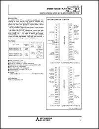 M5M51016RT-10L-I datasheet: 1048576-bit (65536-word by 16-bit) CMOS static RAM M5M51016RT-10L-I