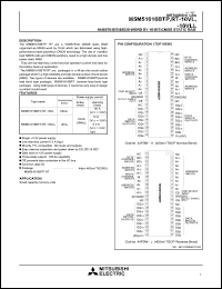 M5M51016RT-10VLL datasheet: 1048576-bit (65536-word by 16-bit) CMOS static RAM M5M51016RT-10VLL