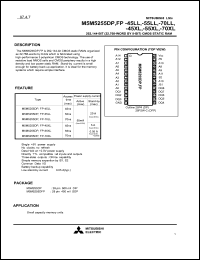 M5M5255DP-55LL datasheet: 1048576-bit (131072-word by 8-bit) CMOS static RAM M5M5255DP-55LL