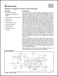 UCC2913D datasheet:  NEGATIVE VOLTAGE HOT SWAP POWER MANAGER UCC2913D