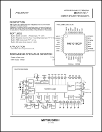 M61018GP datasheet: Motor driver for camera M61018GP