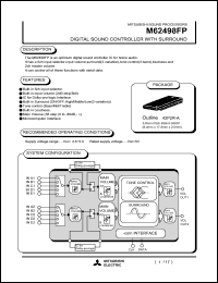 M62498FP datasheet: Digital sound controller with surround M62498FP