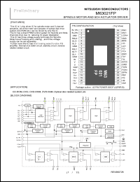 M63021FP datasheet: Spindle motor and 4ch actuator driver M63021FP
