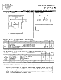M68701M datasheet: Silicon MOS FET power amplifier, 860-915MHz 6W FM/digital mobile M68701M